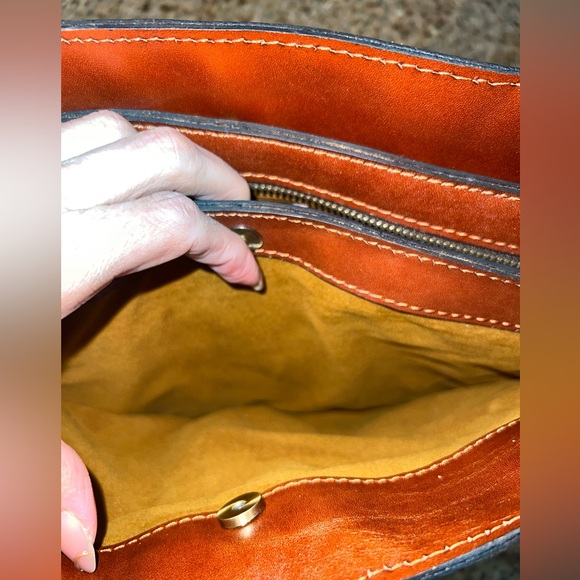 Patricia Nash Montana Sadie Hand-Tooled Leather Satchel Whiskered Brown New - Picture 10 of 13